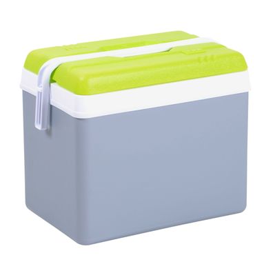 Kunststoff Camping Kühlbox 24 L - grau - Thermo Box Behälter Transport Tasche