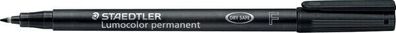 5 x Staedtler Folienstift Lumocolor F permanent 318-9 schwarz OHP Pen Marker