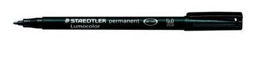 5 x Staedtler Folienstift Lumocolor M permanent 317-9 schwarz OHP Pen Marker