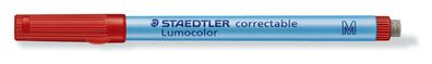 5 x Staedtler Folienstift Lumocolor correctable korrigierbar 305 M-2 rot