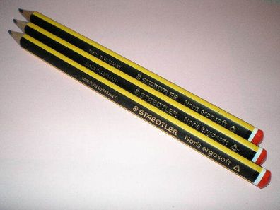 3x Staedtler Noris ergo soft 153 2B Bleistifte Bleistift bruchfest 100%PEFC