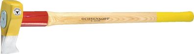 Holzspalthammer BIG-OX® 3000g gr. Schlagfläche, Nase Knauf Hickory Ochsenkopf