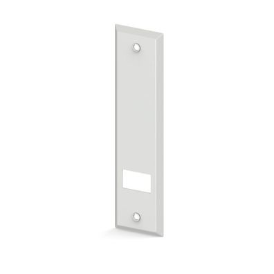 Standard-Deckplatte für Einlassgurtroller, Lochabstand 161 mm, weiß