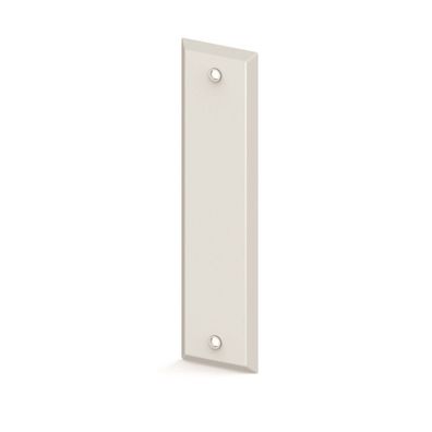 Standard-Metall-Deckplatte, weiß, ohne Gurtaustrittsöffnung