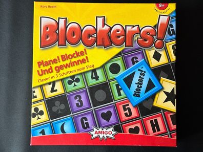 Blockers! Amigo Brettspiel Legespiel Gesellschaftsspiel Vollständig Top Zustand