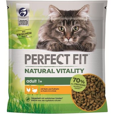 Perfect Fit Natural Vitality Adult 1+ mit Huhn & Truthahn 650g (22,92€/ kg)