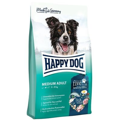 Happy Dog Supreme fit & vital Medium Adult 4 x 1 kg (9,98€/ kg)