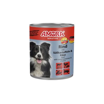 AMORA Dog Dose Sensitive Rind & Süßkartoffel 12 x 800g (6,03€/ kg)
