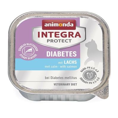Animonda Cat Schale Integra Protect Diabetes mit Lachs 32 x 100g (17,47€/ kg)