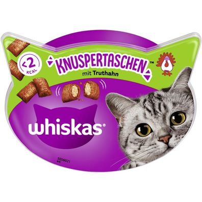 Whiskas Snack Knuspertaschen Pute 8 x 60g (62,29€/ kg)