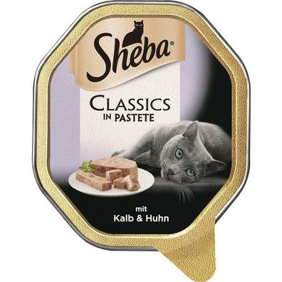 Sheba Schale Classics mit Kalb & Huhn 22 x 85g (19,20€/ kg)
