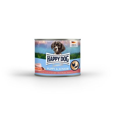 Happy Dog Dose Sensible Puppy Huhn, Lachs & Kartoffel 12 x 200g (15,79€/ kg)