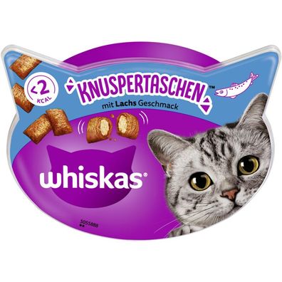 Whiskas Snack Knuspertaschen Lachs 8 x 60g (62,29€/ kg)