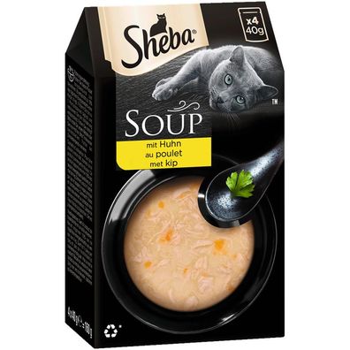 SHEBA Portionsbeutel Multipack Soup mit Huhn 40 x 40g (41,19€/ kg)