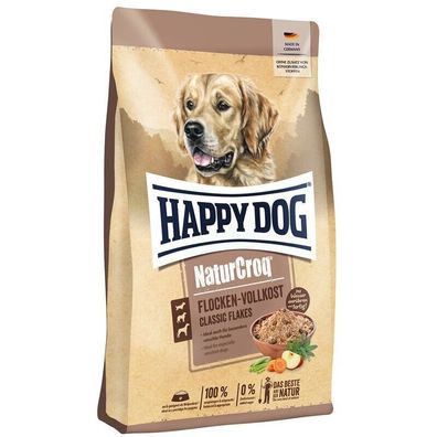 Happy Dog Premium NaturCroq Flocken Vollkost 4 x 1,5 kg (7,65€/ kg)