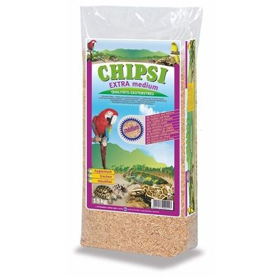 Chipsi Extra medium Buchenholzgranulat 15 kg (2,39€/ kg)