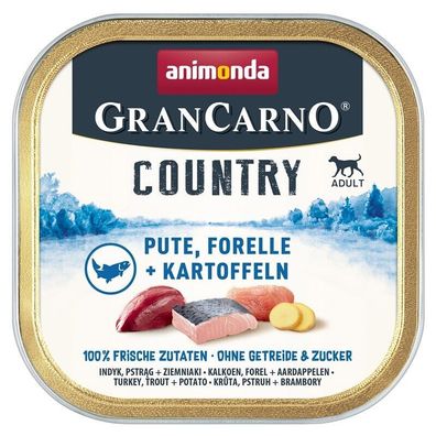 Animonda Dog GranCarno Country Adult Pute, Forelle & Kart. 22 x 150g (13,91€/ kg)