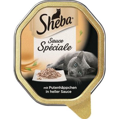 Sheba Schale Speciale mit Putenhäppchen in heller Sauce 22 x 85g (19,20€/ kg)