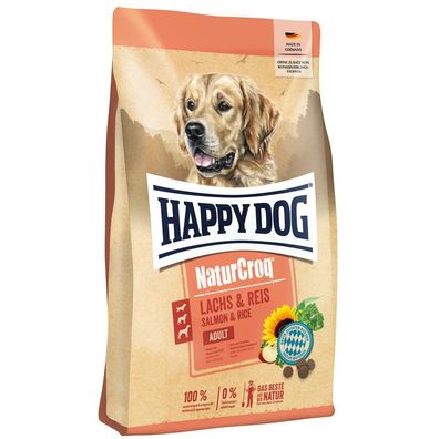 Happy Dog Premium NaturCroq Lachs & Reis 1 kg (15,90€/ kg)