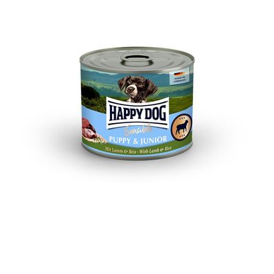 Happy Dog Dose Sensible Puppy Lamm & Reis 12 x 200g (15,79€/ kg)