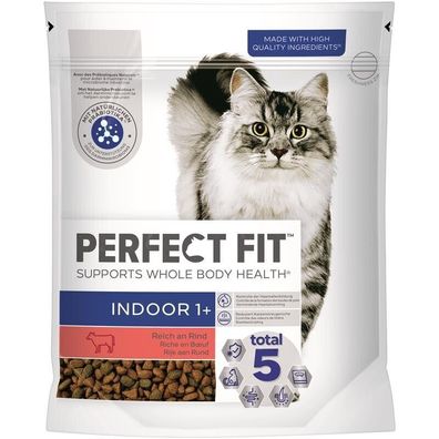 Perfect Fit Cat Adult 1+ Indoor mit Rind 6 x 750g (10,20€/ kg)