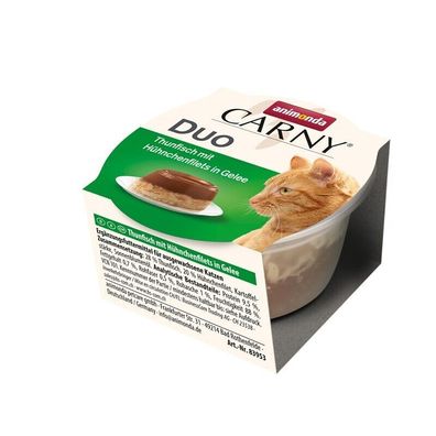 Animonda Carny Adult Duo Thunfisch & Hühnchen in Gelee 24 x 70g (33,27€/ kg)