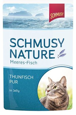 Schmusy Frischebeutel Fisch Thunfisch pur 24 x 100g (12,46€/ kg)