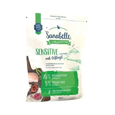 Sanabelle Sensitive Geflügel 2 x 400g (27,38€/ kg)