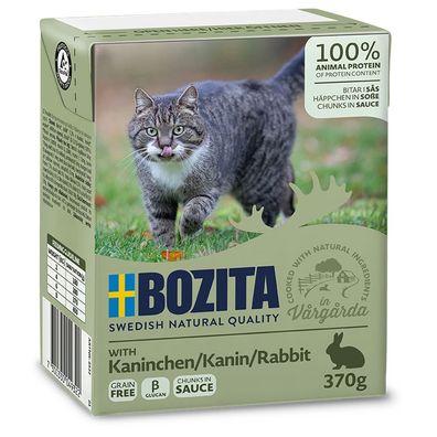 Bozita Cat Häppchen in Soße Kaninchen 6 x 370g (8,96€/ kg)