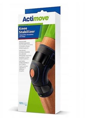 Kniebandage für aktive Bewegung - Stütze & Schutz, Schwarz S