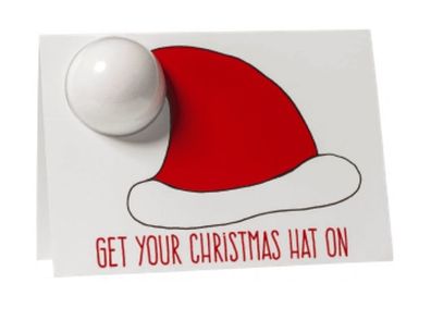 Weihnachtliches Handgemachtes Seifen-Geschenkset, Santa Hat & Kugel