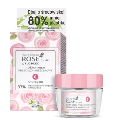 Flos-Lek Rose Anti-Aging Nachtcreme, 50 ml