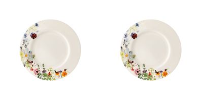 2 x Frühstücksteller 23 cm Fahne - Rosenthal Brillance BONE CHINA GRAND AIR - 10530