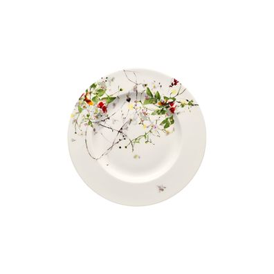 Frühstücksteller 19 cm Fahne / Brotteller - Rosenthal Brillance BONE CHINA FLEURS S