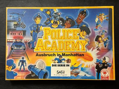 Brettspiel Police Academy Ausbruch in Manhatten Sat.1 Serie 1990 Spiel komplett