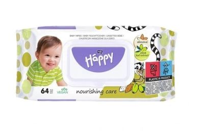 Baby Happy Naturpflege Feuchttücher mit Mandel & Olivenblattextrakt