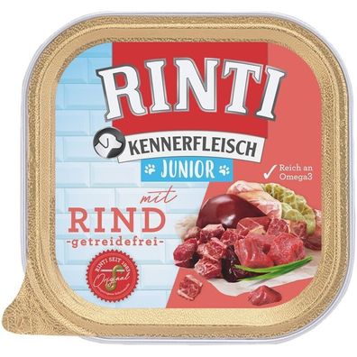 Rinti Kennerfleisch Schale Plus Junior mit Rind 18 x 300g (7,39€/ kg)