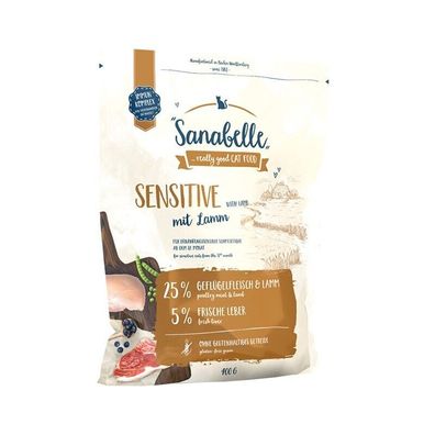 Sanabelle Sensitive Lamm 2 x 400g (27,38€/ kg)