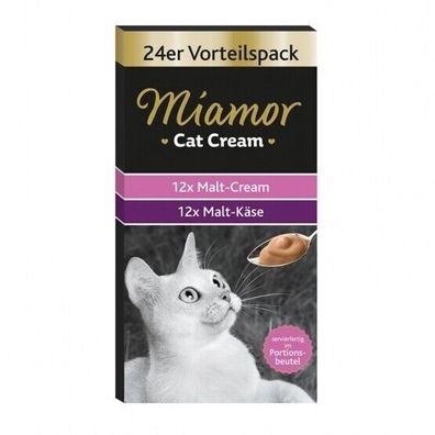 Miamor Snack Malt-Cream Vorteilspack 4 x 24 a 15 g (31,88€/ kg)