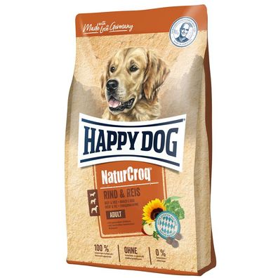 Happy Dog NaturCroq Rind & Reis 2 x 1 kg (9,45€/ kg)
