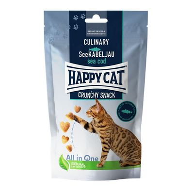Happy Cat Snack Culinary Crunchy See-Kabeljau 10 x 70g (65,57€/ kg)