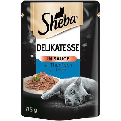 Sheba Portionsbeutel Delikatesse mit Thunfisch in Sauce 24 x 85g (19,56€/ kg)