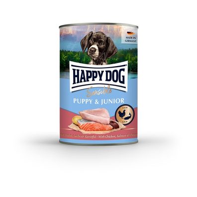 Happy Dog Dose Sensible Puppy Huhn, Lachs & Kartoffel 6 x 400g (13,29€/ kg)