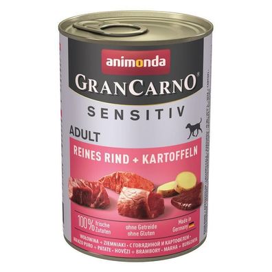 Animonda GranCarno Sensitiv Rind & Kartoffeln 12 x 400g (10,40€/ kg)