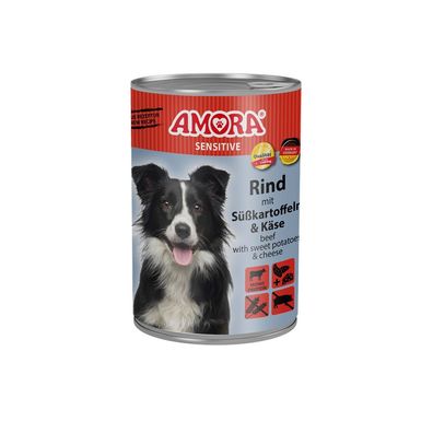 AMORA Dog Dose Sensitive Rind & Süßkartoffel 12 x 400g (7,90€/ kg)