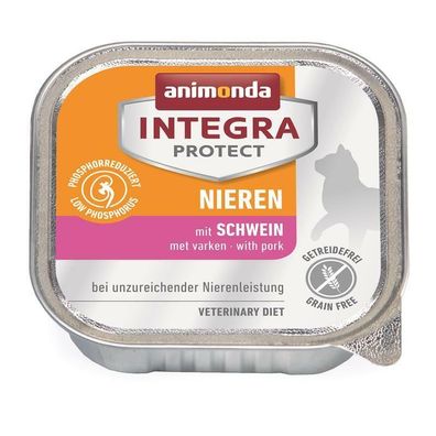 Animonda Cat Schale Integra Protect Niere mit Schwein 32 x 100g (17,47€/ kg)