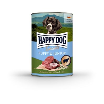 Happy Dog Dose Sensible Puppy Lamm & Reis 12 x 400g (11,65€/ kg)