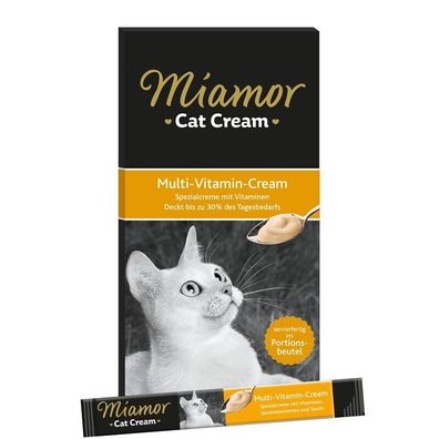 Miamor Cat Snack Multi - Vitamin Cream 132 x 15g (33,28€/ kg)