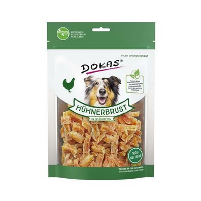 Dokas Dog Hühnerbrust in Stückchen 9 x 200g (33,28€/ kg)