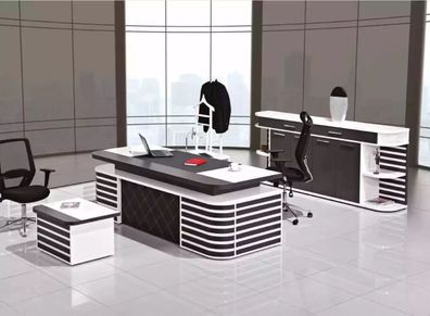 Weiße Büromöbel Arbeitszimmermöbel Komplettes Set Office Moderne Möbel